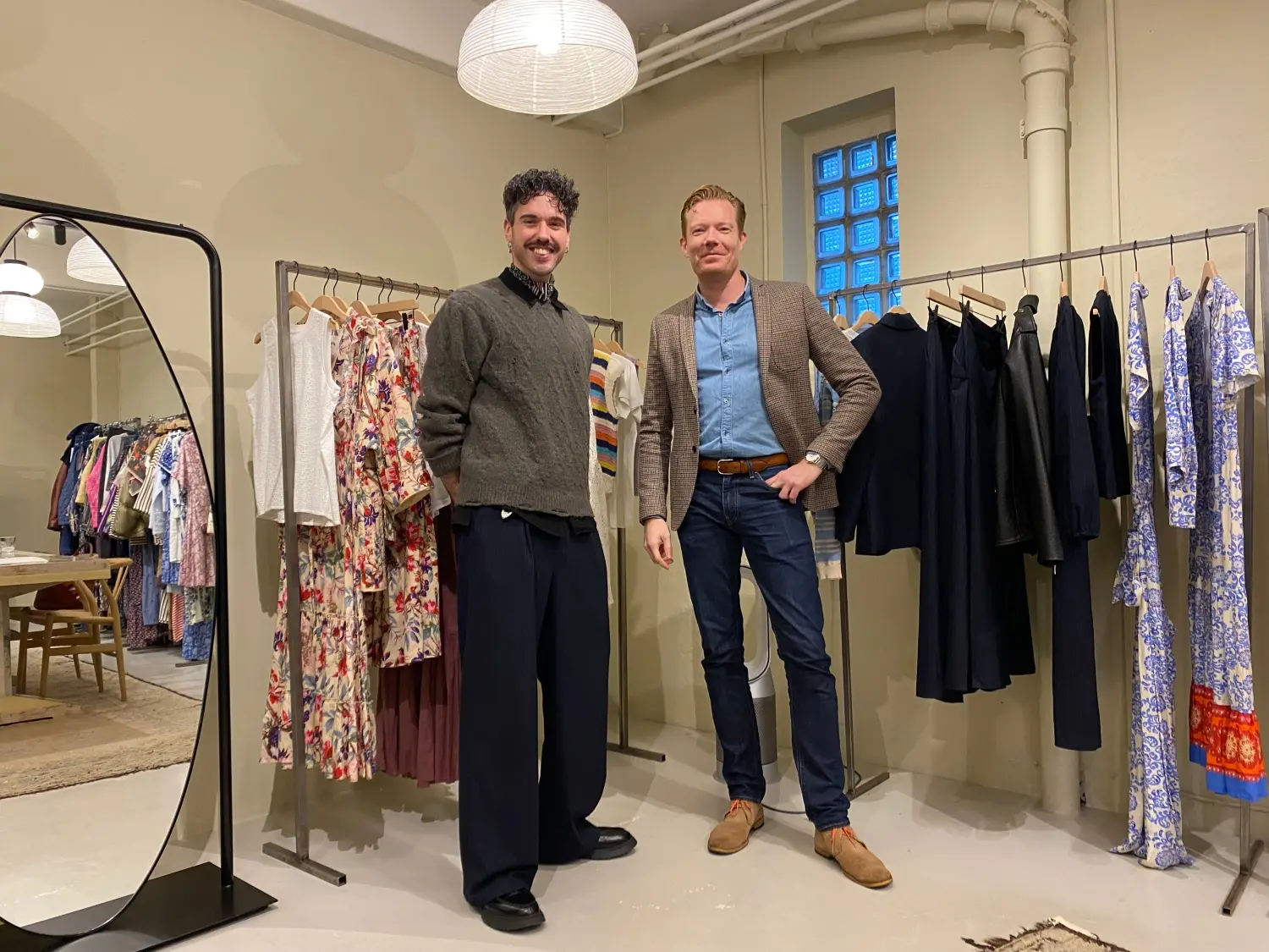 Grant James Povey, Production & Sustainability Manager hos Lollys Laundry og Martin Amdi Pedersen, Senior forretningsudvikler hos Erhvervshus Hovedstaden